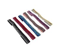 NOLITOY 6pcs Glitter Sports Headbands for Women Elastic Non-slip Sweatband with Moisture-wicking Fabric Stretchy Yoga Workout Hair Bands for Running Gym Fitness Accessories