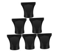 NOLITOY 6pcs Hair Dryer Diffuser and Nozzle Lightweight Black Plastic Attachments for Hair Drying and Styling Portable Compact Design for Travel and Everyday Use Compatible with Dryers