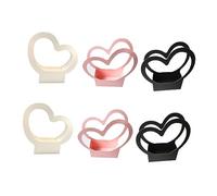 NOLITOY 6Pcs Heart Shaped Flower Wrapping Boxes Mixed Color Floral Packing Boxes for Wedding Bouquets Portable Design for Easy Carrying for and Special Occasions