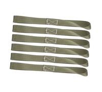 NOLITOY 6pcs Heavy Duty Thick Loop Tie Down Straps for Atv Utv Motorcycle Scooter Cargo Transport Soft Design for Secure Binding and Quick Connect Release Military Green