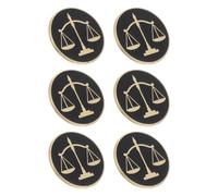 NOLITOY 6pcs Lawyer Brooch Pins Metal Justice Scale Lapel Pins Lightweight Suit Collar Badges for Attorneys Law Students Formal Office Accessories