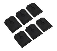 NOLITOY 6pcs Men S PU Leather Head Protective Pouch Travel for Shaving Accessories Compact Portable Case for Blade Protection and Moisture Prevention