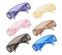 NOLITOY 6pcs Mini Doll Goggles for Accessories, Assorted Color Safety Eyeglasses for Dollhouse, Science Lab, and Craft Decoration, Novelty Sunglasses for Plush and Mini Dolls