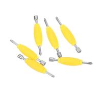 NOLITOY 6Pcs Mini Dual Head Screwdriver for Fingerboard Repair Portable Precision Screwdrivers for Single Double Bearing Wheels Quick Maintenance Tool for Beginners and Enthusiasts