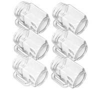 NOLITOY 6pcs Mini Mason Jar Glasses Small Cocktail Wine Beer Cups for Home Bar Parties Polished Edges Household Drinking Glasses