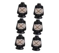 NOLITOY 6pcs Mini Vintage Hanging Lanterns Resin Miniature Decor for Dollhouse Micro Landscape DIY Craft Accessories Small Garden Decoration