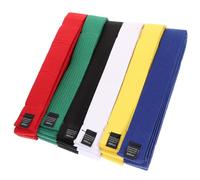 NOLITOY 6pcs Multicolor Cotton Karate Belts Comfortable Martial Arts Taekwondo Training Belt for Men Women Soft Waistband Suitable for Kickboxing Judo Kung Fu