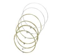 NOLITOY 6pcs Phosphor Bronze Acoustic Guitar Strings Set, Folk Guitar String Replacement, Medium Gauge, Sturdy Alloy for Musical Instrument Accessories