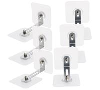 NOLITOY 6Pcs Proofing Furniture Anchors Tip Adhesive Cabinet Wall Brackets Safety Kit for Nightstands Dressers Bookcases Secure Furniture Stability