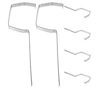 NOLITOY 6pcs Rain Gutter Bracket Iron Support Rack for Roof Rain Gutter with Integrated Structural Support, Versatile Application for Industrial and Commercial Buildings