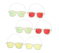 NOLITOY 6Pcs Reusable Eye Ice Packs Cold Compress Eye Pads for Fatigue Relief Puffiness Dark Circles Headache Cooling Therapy Masks for Home School Outdoor Use