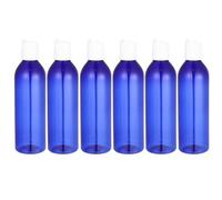 NOLITOY 6pcs Reusable Travel Bottles 250ml with Press Cap, Odourless Pet and Pp Storage Containers for Shampoo, Lotion and Shower Gel, for Travel Use and Outdoor Activities