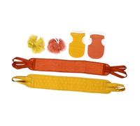 NOLITOY 6pcs Rubbing Back Towel Exfoliating Bath Glove for Shower Skin Cleaning Mesh Ball and Long Strap for Back Scrubbing for Turkish Bath and Body Scrub Exfoliator