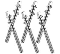 NOLITOY 6pcs Snare Drum Tension Lug Screws Metal Drum Kit Hardware Replacement Parts for Jazz Quick Installation Percussion Accessories