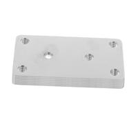 NOLITOY 6pcs Stainless Steel Flat Brackets Heavy Duty Mending Plates for Furniture Repair Straight Corner Support Metal Braces Flat Fixing Plates