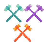 NOLITOY 6pcs Suction Cup Hammer Dual Side Hammer Plaything with Stable Base and Bright Colors Portable Early Learning Reaction Training Game for Birthday and Halloween Fun