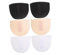 NOLITOY 6pcs Thick Sponge Shoulder Pads Removable Slip Inserts for Women Men Blazer Suit Coat Jacket Soft Skin Friendly Padding Enhances Body Shape Prevents Slippage Easy No Sew