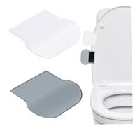 NOLITOY 6pcs Toilet Lid Lifters Material Toilet Seat Handles Avoid Touching Fit for Home Office Public Restrooms White and Gray