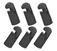NOLITOY 6pcs Trampoline Pole Covers Plastic Caps Trampoline Accessory Replacement Parts for Mini Pole Protection Easy to Install Black