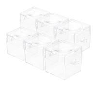 NOLITOY 6pcs Transparent Magnifier Jars for Bug Observation Portable Insect Collection Boxes with Spacious Design Educational Outdoor Habitat Kit for Exploration and Learning