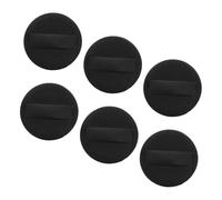 NOLITOY 6pcs Ultra-thin Makeup Puff with Soft PU Leather and Fabric for Loose Powder Face Application Round Cosmetic Powder Applicator Replacement for Foundation and Setting Makeup