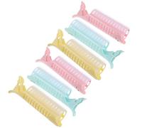 NOLITOY 6pcs Wave Hair Rollers Lightweight Hair Styling Tools Portable Wave Curlers Clips for Home Travel Use Easy to Carry Compact Design