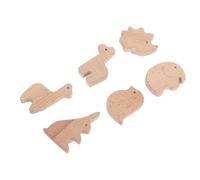 NOLITOY 6pcs Wooden Animal Cabinet Handles with Screws Elephant and Bird Decorative Drawer Pulls for Dressers Cabinets and Furniture Smooth Polished Finish Easy Installation