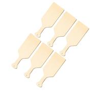 NOLITOY 6pcs Wooden Paddles with Handle for DIY Projects and Crafting, Multifunctional Small Wood Cutting Boards Made of Beige Wood, Easy to Carry Mini Size Unfinished Craft Boards