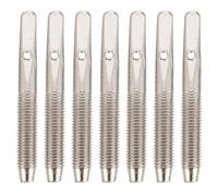 NOLITOY 7 Pcs Silver Metal Harp String Pins for Lyre Harp and Dulcimer, Sturdy Musical Instrument Parts with Pin Peg Accessory, Not Easy to Break and Not Fading