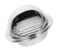 NOLITOY 70mm Stainless Steel Outside Exhaust Vent Cap with Polished Thickened Design, Sturdy Exterior Wall-Mounted Vent Cover for Removing Pollutants in Home Ventilation