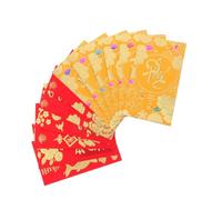 NOLITOY 72pcs Vietnamese Chinese New Year Red Packet Vietnamese Hong Bao Asian Spring Festival Decorations Lunar New Year Money Packets for Li Xi Paper Yellow