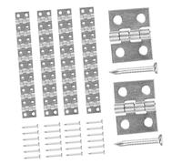 NOLITOY 75Pcs Mini Copper Hinges with Screws Folding Flip Small Hinge for DIY Jewelry Boxes Wooden Cases Gift Boxes Rust Practical Hardware Accessories