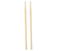 NOLITOY 7a Walnut Wood Drum Sticks for Daily Practice Comfortable Grip and Good Sense of Gravity Beige