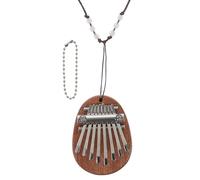 NOLITOY 8-note Solid Wood Mini Thumb Piano with Lanyard, Portable Finger Piano Instrument for Adults and Beginners, Musical Kalimba Suitable for Travel