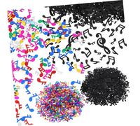NOLITOY 8 Packs Music Notes Confetti Table Decorations Colorful Party Scatter for Birthday Graduation Wedding and Recital Receptions Mixed Black and Paper Confetti