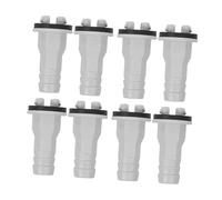 NOLITOY 8 Pcs Air Conditioner Drain Hose Adapter Straight Connector with Rubber Seal for Mini Split and Window Ac Units Leak Resistant Condensate Pipe Coupling Kit with Easy Installation