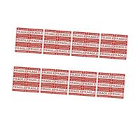 NOLITOY 8 Sheets Fragile Warning Labels for Shipping Boxes Red Adhesive Fragile Stickers with Strong Self-Adhesive Packaging Labels for Cargo Transport and Storage