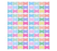 NOLITOY 8 Sheets Writable Repositionable Index Tabs Stickers with Rounded Corners, Paper Material Colorful Small Page Markers for Study Tabs on Books and Notebook Pages, Paging Experience