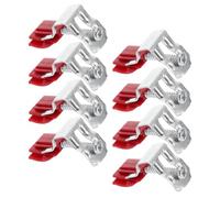 NOLITOY 8pcs Adjustable Undermount Sink Clips Bow-Shaped Sink Mounting Clamps Kitchen Fixing Brackets for Dishwasher and Basin Installation