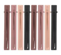 NOLITOY 8pcs Assorted Colour Duckbill Hair Clips Alligator Clips Zinc Alloy Hollow out Design for Daily Life and Birthday Parties Pretty and Sturdy Hair Accessories for Little Girl Styling