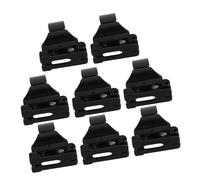 NOLITOY 8pcs Black Snorkel Clips Quick Release Dive Hose Holder Replacement Goggle Mask Connector Clip for Snorkeling and Scuba Diving with Anti-slip Plastic Material