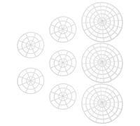 NOLITOY 8pcs Mason Jar Fermenter Press Weights with Handle Plastic Mesh Presser for Wide Mouth Jars Acid-resistant Fermentation Tool for Kimchee Sauerkraut Pickling Even Pressure Design