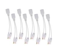 NOLITOY 8pcs Passive Splitter Adapter Kit Dc Connector for Security Camera Monitoring Compatible with Poe Power Supply Module Compact Lightweight Replacement Line