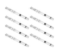 NOLITOY 8pcs Piston Fill Fountain Pens with Flexible Brush Tip, Plastic Material, Smooth Writing and Resists Deformation, for Art Creation and Sketching by Artists and Beginners