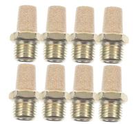 NOLITOY 8pcs Pneumatic Copper Mufflers Air Exhaust Silencers for Solenoid Valves Noise Reduction Easy Installation Air Compressor Fittings