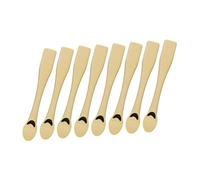 NOLITOY 8Pcs Portable Abs Facial Cream Scoops Makeup Spatulas for Lotion Mask Application Tiny Cosmetic Spoons for Blending Moisturizers and DIY Skin Care Products