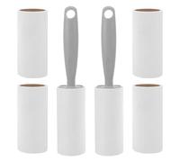 NOLITOY 8pcs Portable Lint Roller with Refill Sheets Gray Heavy Duty Sticky Pet Hair Remover for Clothes Furniture Carpet Travel Manual Fur Remover for Cats Dogs and Delicate Fabrics