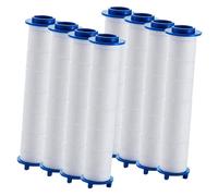NOLITOY 8Pcs Replacement PP Cotton Shower Filter Cartridges High Pressure Bath Filter for Household Use Sediment and Dust Removal Easy to Replace