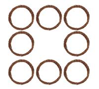 NOLITOY 8pcs round Rattan Wreaths 30cm Each Handcrafted Rustic Willow Vine Wreath Base Easy to Shape and Versatile Size for DIY Floral Arrangements and Holiday Decor