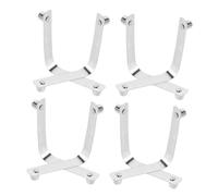 NOLITOY 8pcs Stainless Steel Pool Brush Clips V-Shaped Heavy-Duty Butterfly V Clips for Pole Attachments Pool Vacuum Skimmer Leaf Rake Brush Handle Replacement